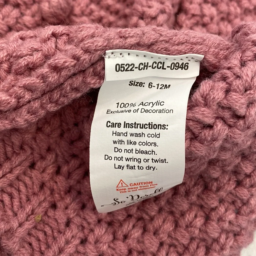 Adorable Mauve Baby Sweater